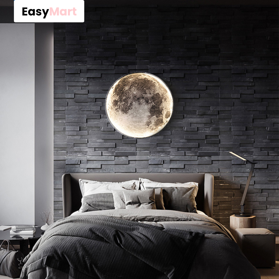 Moderne Mond Wandlampe 🌙 – Stilvolle Beleuchtung für dein Zuhause