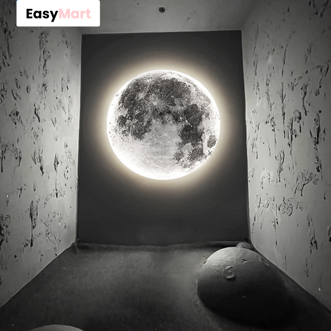 Moderne Mond Wandlampe 🌙 – Stilvolle Beleuchtung für dein Zuhause