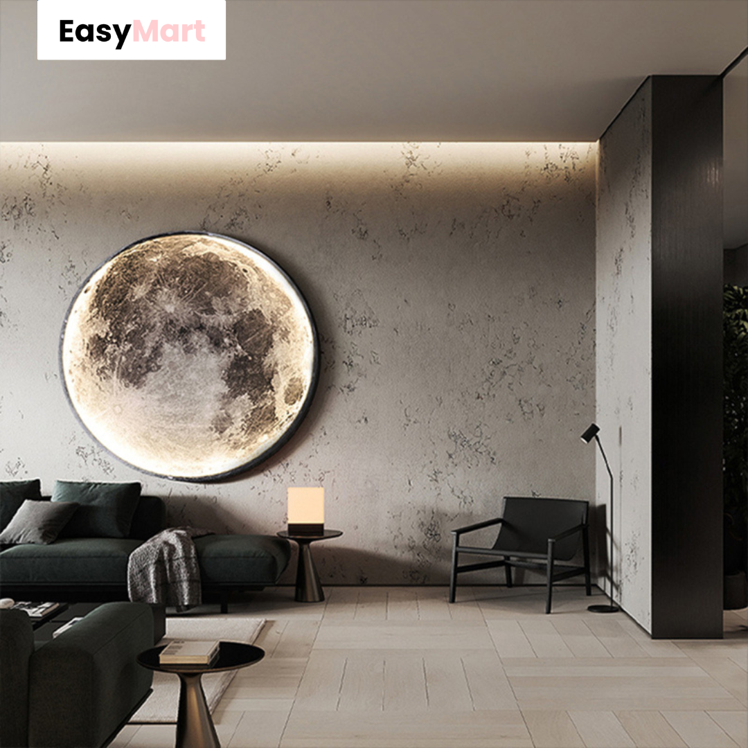 Moderne Mond Wandlampe 🌙 – Stilvolle Beleuchtung für dein Zuhause